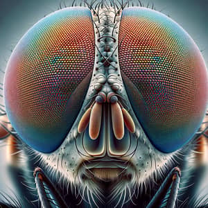 Detailed Fly's Eyes Image - Capturing Nature's Beauty