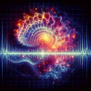 Sound Wave Evolving into Consciousness - Illustration