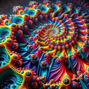 Colorful Geometrical Fractal: Infinite Beauty and Complexity