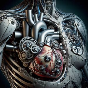 Machine Heart in Human Body - Intricate Fusion of Technology and Biology