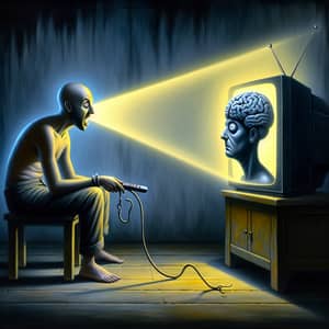 TV Brainwashing: Symbolic Representation of Lost Individuality