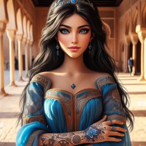 Princess Jasmine Tattoos: Realistic Middle Eastern Beauty