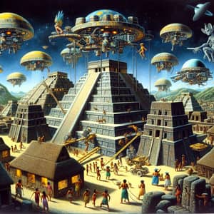 Aztec Empire Construction by Extraterrestrial Beings