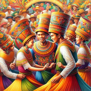 Colorful Filipino Festival: Traditional Costumes & Dance