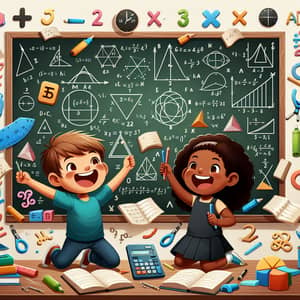 Joy of Learning Math: Engaging Scenes with Equations