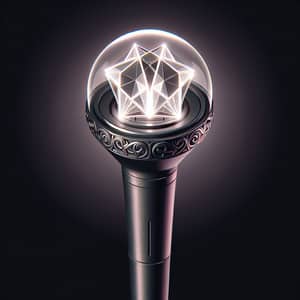 Kpop-inspired Y2K Aesthetic Lightstick with Diamond Design