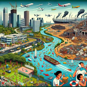 Unsustainable Olympic Village | Environmental Destruction Scenes