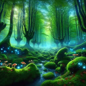 Enchanting and Mystical Forest Landscape - Ethereal Beauty