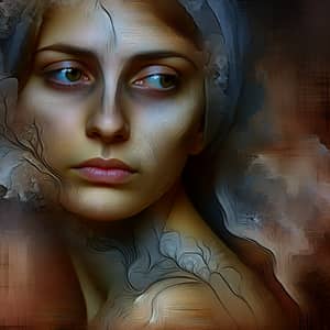 Melancholy Woman Art | Beautiful Artful Depiction