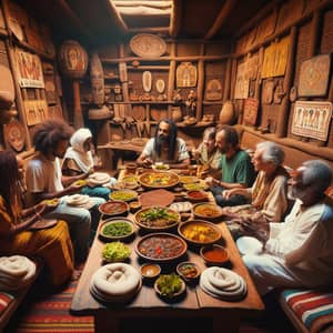 Traditional Ethiopian Food Experience in Cozy Cottage