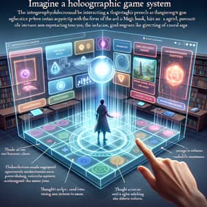 Holographic Menu Navigation & Thought Activation in Gaming
