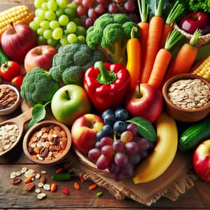 Fresh and Colorful Foods for Healthy Choices