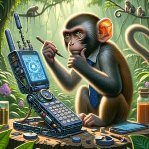 Creative Monkey Designs New Non-Rectangular Cellular Phone Model
