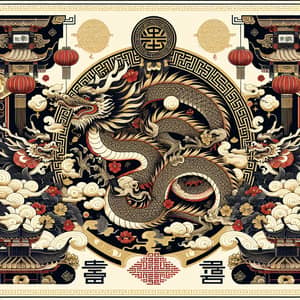 Chinese Dragon Year Wallpaper for Male Users - Symbolizing Peace & Prosperity