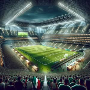 Vibrant Mexican Soccer Stadium | Fans, Vendors & Excitement