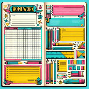 Vibrant Design for Homework | Grid Patterns, Doodles, Feedback