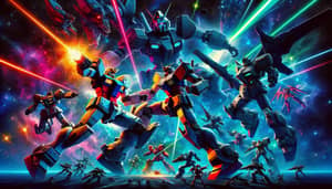 Epic Space Battle: Sinanju vs. Gundams | Anime-inspired Warfare