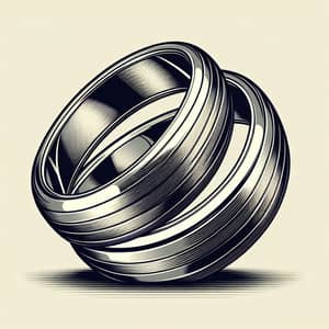 Interlocked Rings Vector Art | Unity and Connection Design