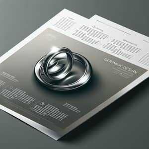 Intertwined Rings Vector Design | Graphic Flyer Element