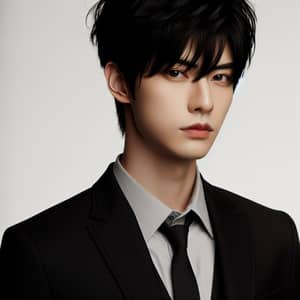 Stylish East Asian Man in Business Suit - Confident & Charismatic
