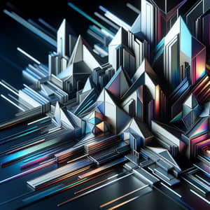 Futuristic Abstract Geometric Patterns Showcase