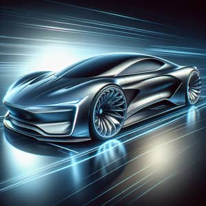 Hyper-Modern Super Car with Aerodynamic Design