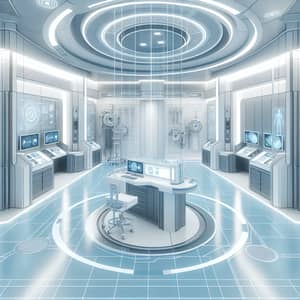 Futuristic Medical Laboratory Design | Precision & Innovation