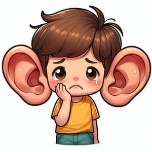 Animated Boy with Unique Ears - Colorful Character Design