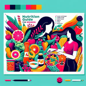 Nutrition Guide for Women with Vibrant Graphics