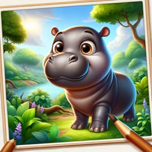 Harold the Curious Hippo - Explore the Wonders of the Wild World