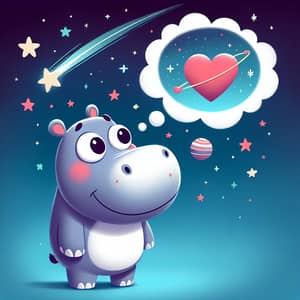 Harold the Hippo's Dream Journey Among Stars and Planets