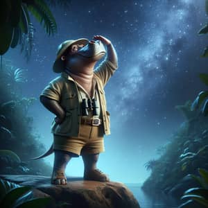 Harold the Hippopotamus: Fearless Explorer Reaching for the Stars
