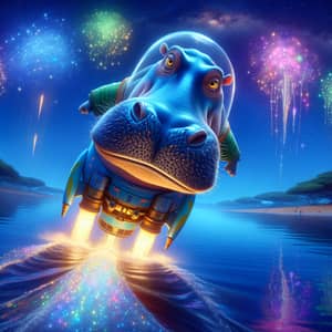 Brave Blue Hippopotamus Harold's Journey to the Stars