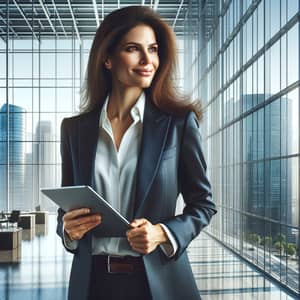 Successful Middle-Eastern Woman in Stylish Business Suit