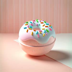 Scrumptious Donut Bath Bomb - Fun and Relaxing Bath Product