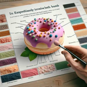 Delicious Donut Bath Bomb - Sensory Indulgence Spa Product