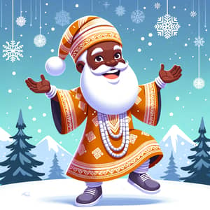 Yoruba Santa Claus: Festive Figure in Traditional Attire