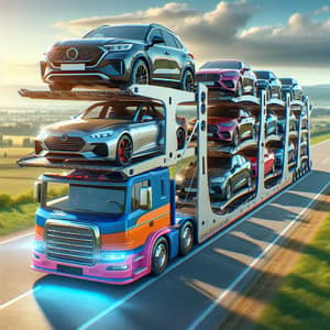 Automobile Transporter on Open Road | Car Delivery Services