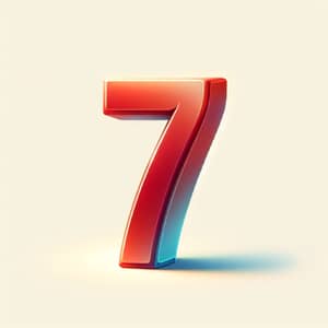 Vivid Number Sevens | Rich Colors, Dynamic Perspective