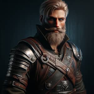 Dark and Atmospheric Viking Hunter in Detailed Leather Armor