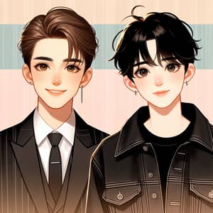 Stylish Men: Kim Taehyung and Jeon Jungkook