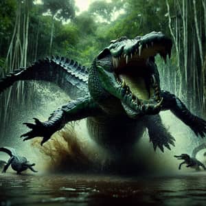 Ferocious Crocodile Attack - Raw Snapshot of Untamed Wilderness