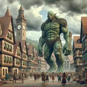 Giant Mythical Creature Invades Quaint Town