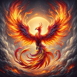 Phoenix - Symbol of Rebirth in Vivid Colors