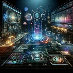 Futuristic High-Tech Background | Cybernetic Aesthetics