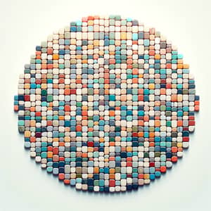 Beautiful Multicolored Tile Mosaic Art