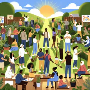 Diverse Community Unity: Gardeners, Artists & Organizers