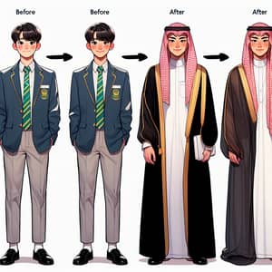 South Korean Boys Transform into Saudi Arabian Princes