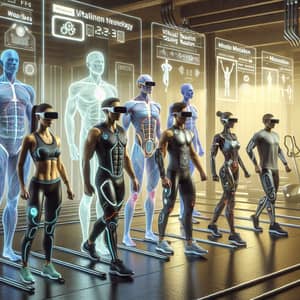 Futuristic Fitness Evolution with Wearables, VR & AI Training 2024