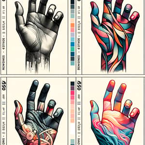 Hand Designs Collection: Realistic, Abstract, Minimalist, Impressionistic